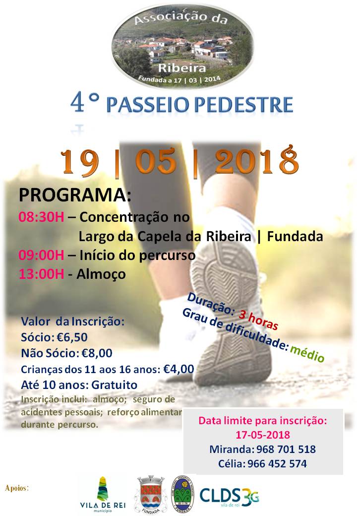 Vila De Rei Associa O Da Ribeira Organiza Passeio Pedestre R Dio Hertz