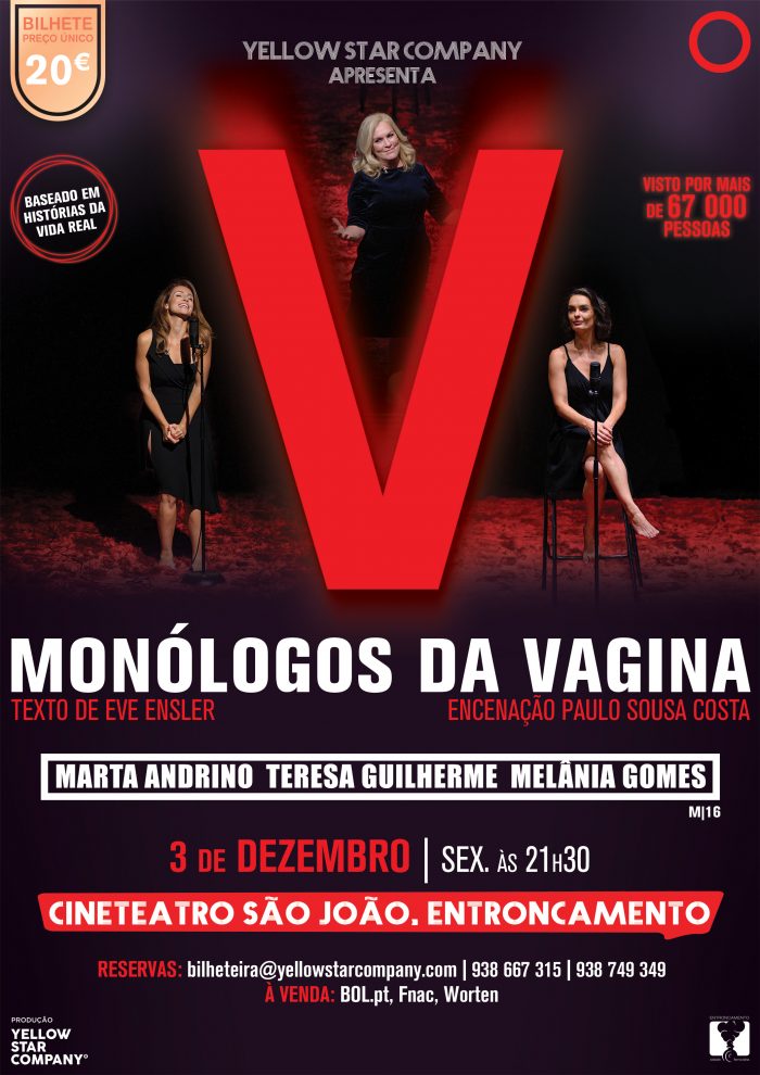 ENTRONCAMENTO Monólogos da Vagina no Cineteatro S João do