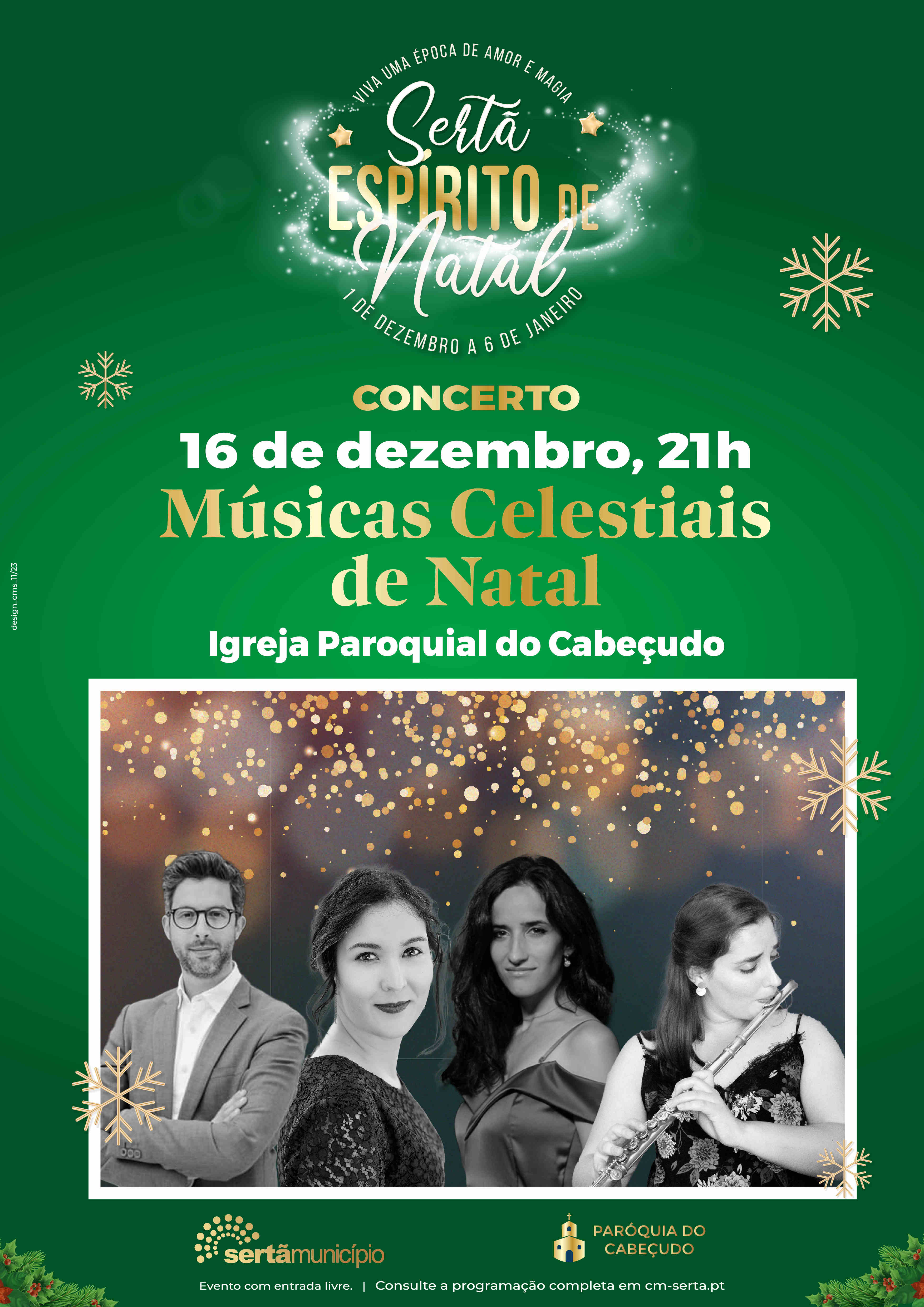 SERTÃ Concerto Músicas Celestiais de Natal a 16 de dezembro Rádio