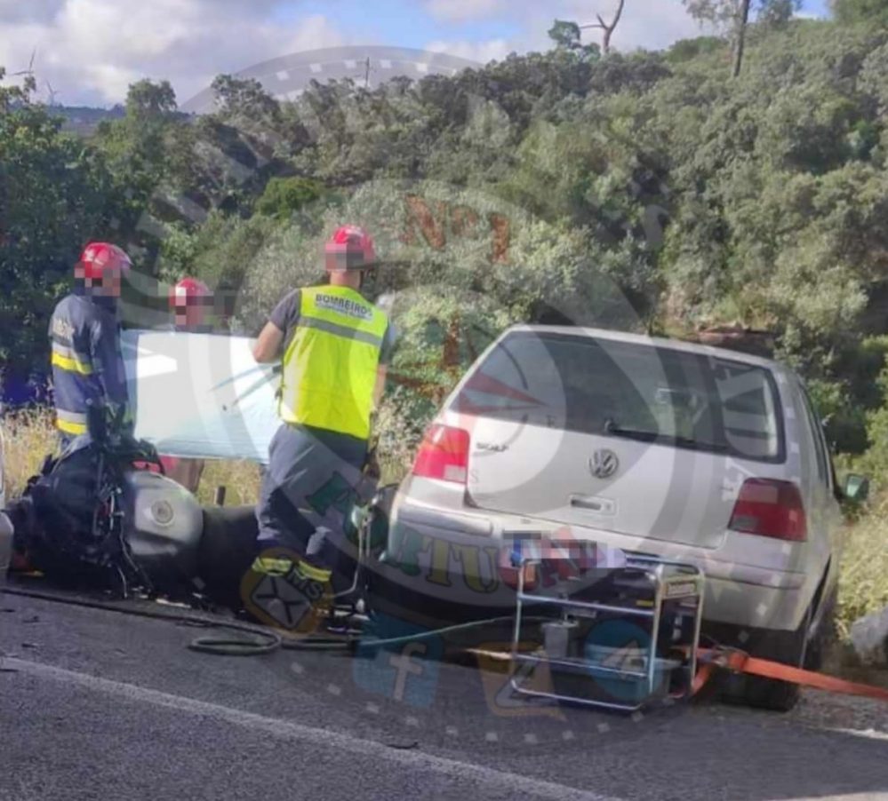 ALCANENA Tragédia na Estrada Nacional 243 um motociclista morreu em